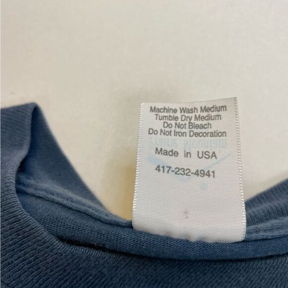 VINTAGE Gran Canyon Graphic T-shirt Men Large Blue USA 90s Single Stitch - Picture 7 of 9